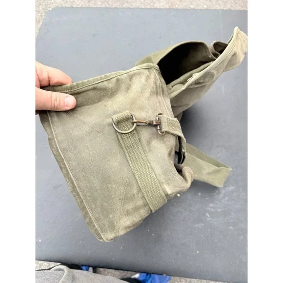 Vintage US Army Canvas Field Bag C-189 XGR Military Utility Satchel - Picture 2 of 6